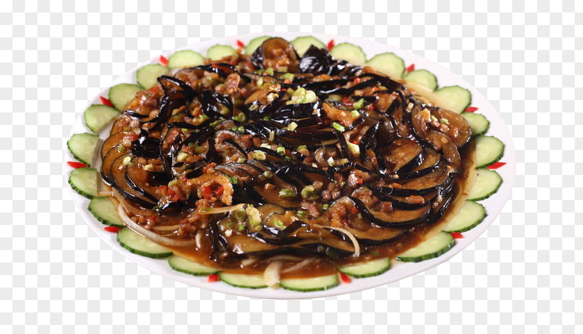 Meat Crushed Dragon Eggplant Sea Cucumber As Food Vegetable Dish PNG