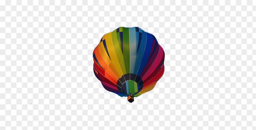 Rainbow Vertical Stripes Hot Air Balloon Albuquerque International Fiesta PNG