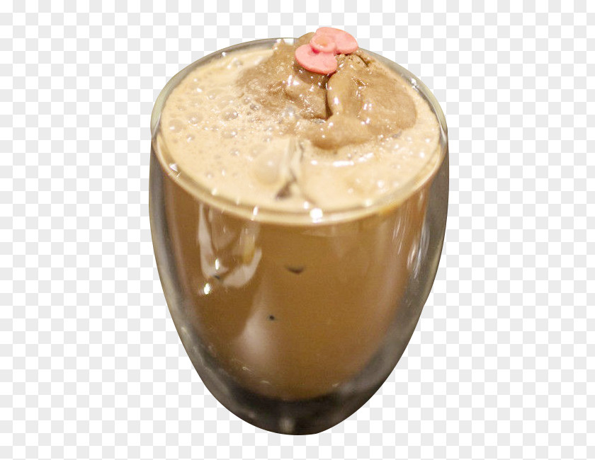 A Glass Of Tiramisu Coffee Milkshake Cream Cafe PNG