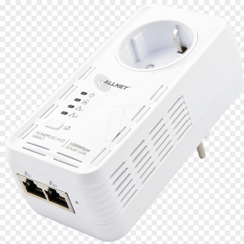 Devolo DLAN 1200+ Einzeladapter Netzwerk Power-line Communication ALLNET Electronics PNG