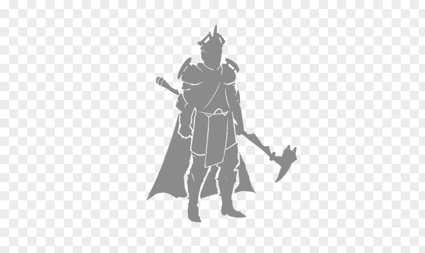 Knight Logo Silhouette Black Armour PNG