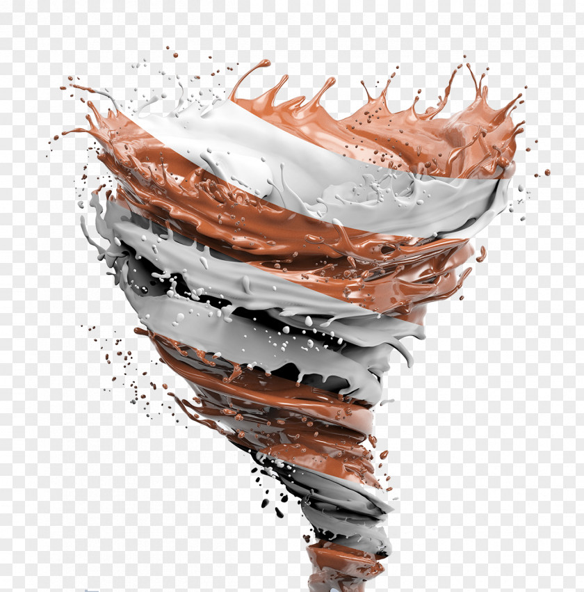 Chocolate Splash Effect Rotation Coffee Macaroon PNG