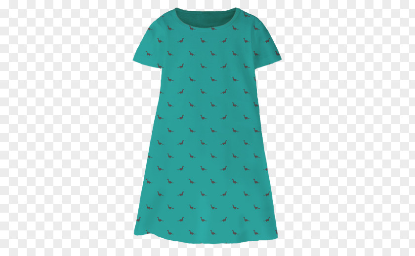 Dress Green Sleeve Turquoise Neck PNG