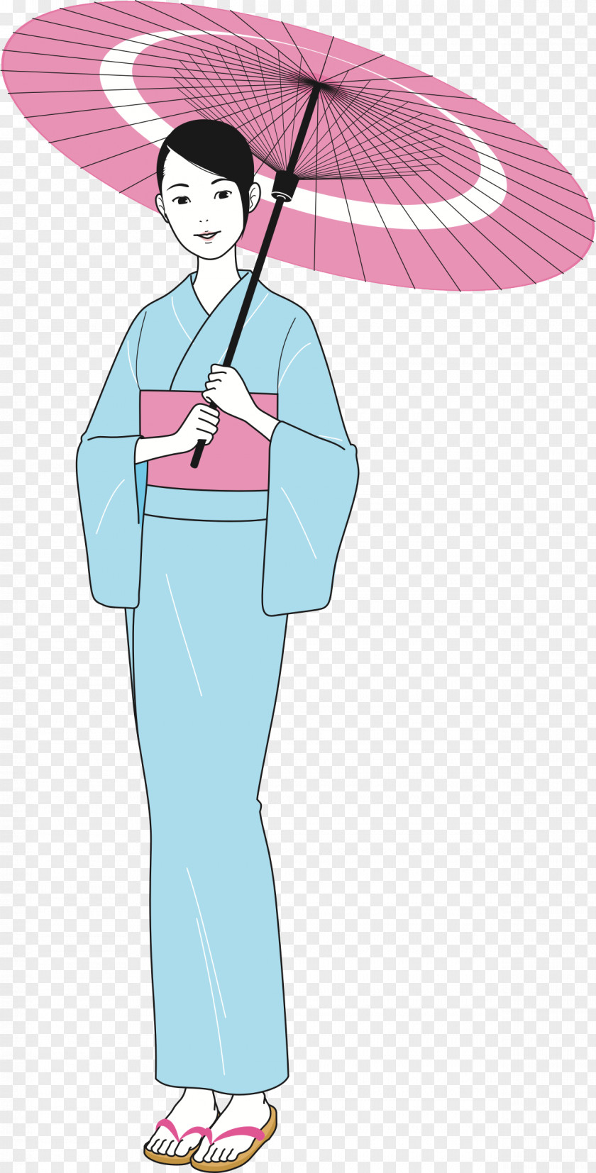 Kimono Clothing Yukata Clip Art PNG
