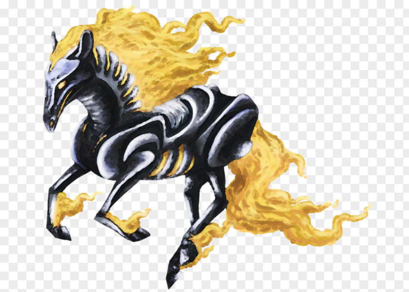 Mustang Stallion Message Painting Email PNG