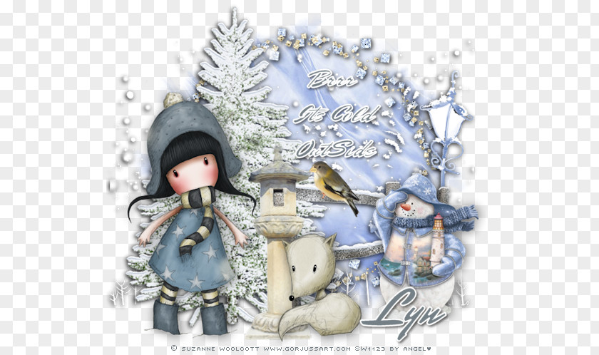 Santoro London Christmas Ornament Decoupage Figurine Winter PNG ornament Winter, The Art of Keith Garvey clipart PNG