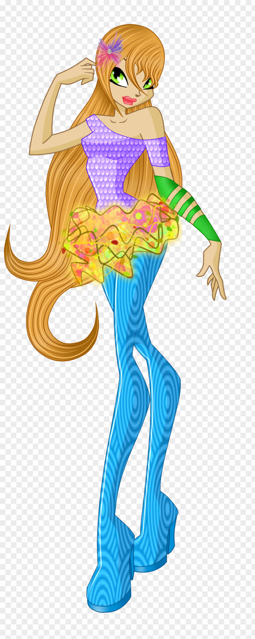 Sirenix Mermaid Costume Clip Art PNG