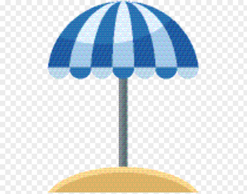 Electric Blue Umbrella Cartoon PNG