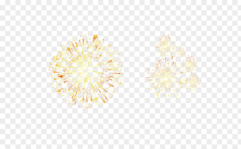 Fireworks Yellow Pattern PNG