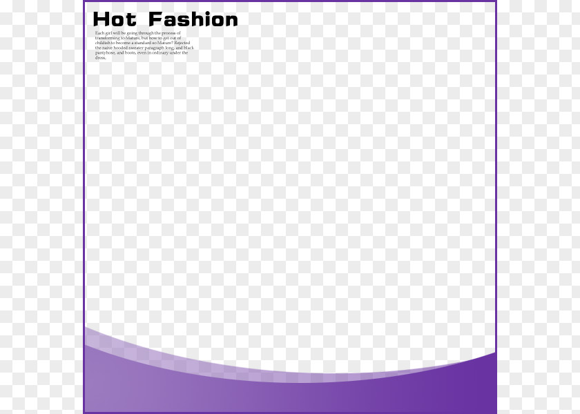 Purple Text Border Angle Pattern PNG