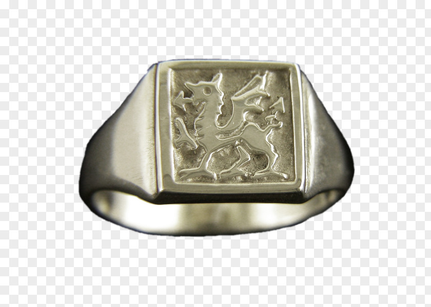 Silver Ring Dragon Nickel PNG