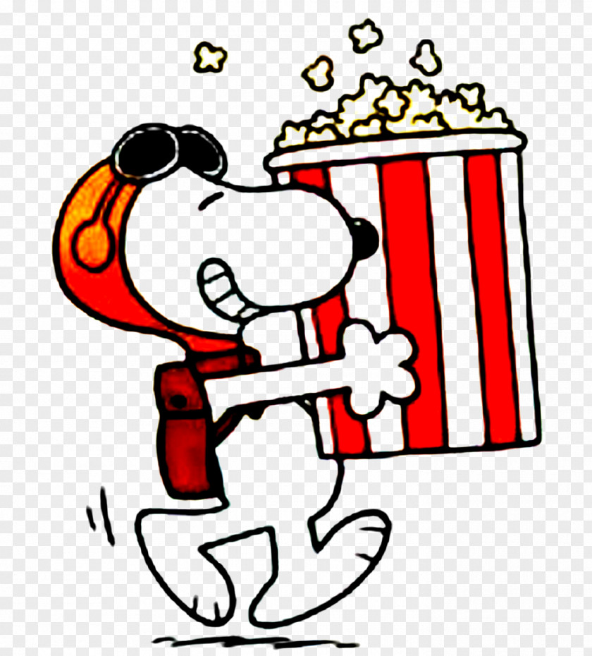 Snoopy Popcorn Cartoon T-shirt Comics PNG
