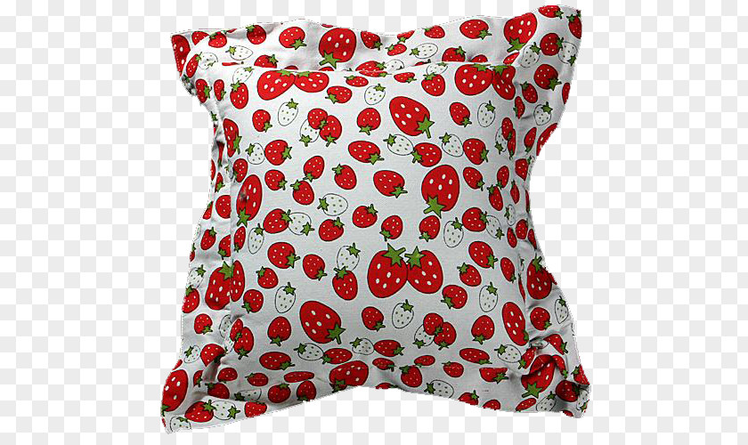 Strawberry Pillow Throw Cushion PNG
