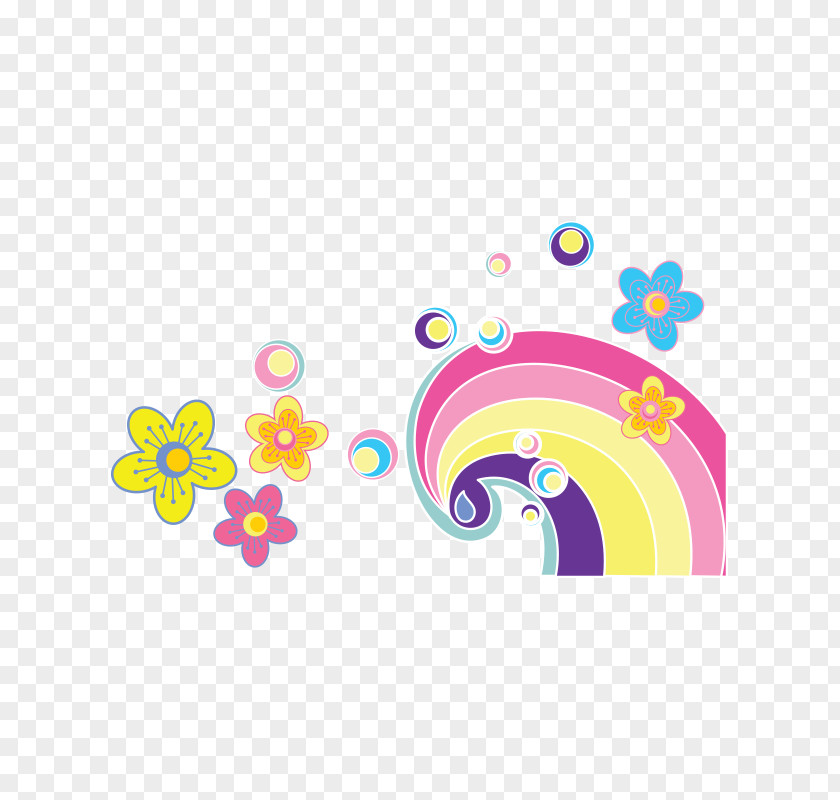 Rainbow Flower PNG