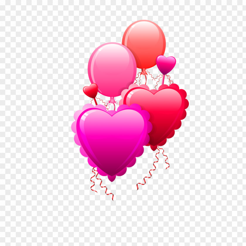 Air Balloon Valentine's Day Heart Happy Valentine Clip Art PNG
