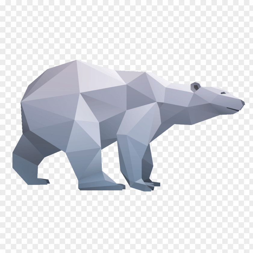 Bear Polar Origami Avto Mali Avtoservis In Vulkanizerstvo D.o.o. PNG