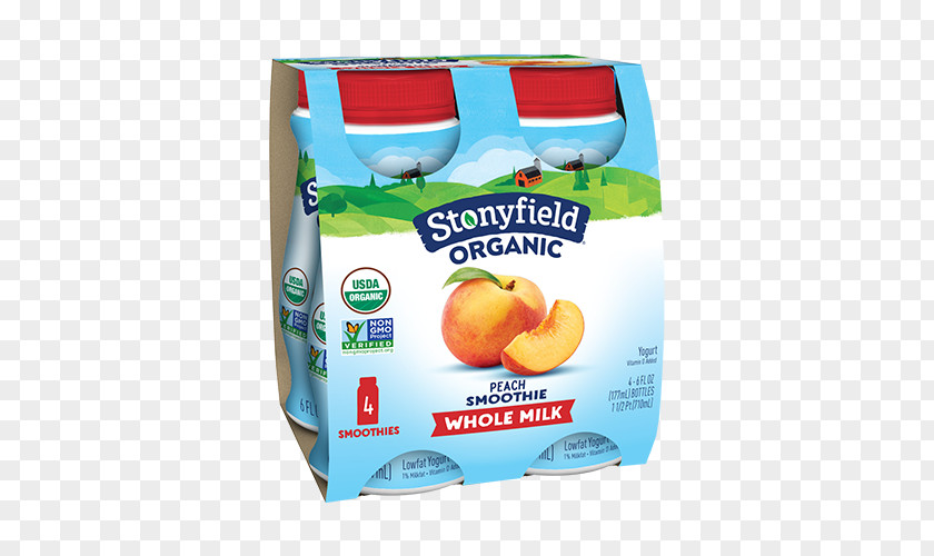 Peach Yogurt Smoothie Milk Organic Food Frozen Parfait PNG