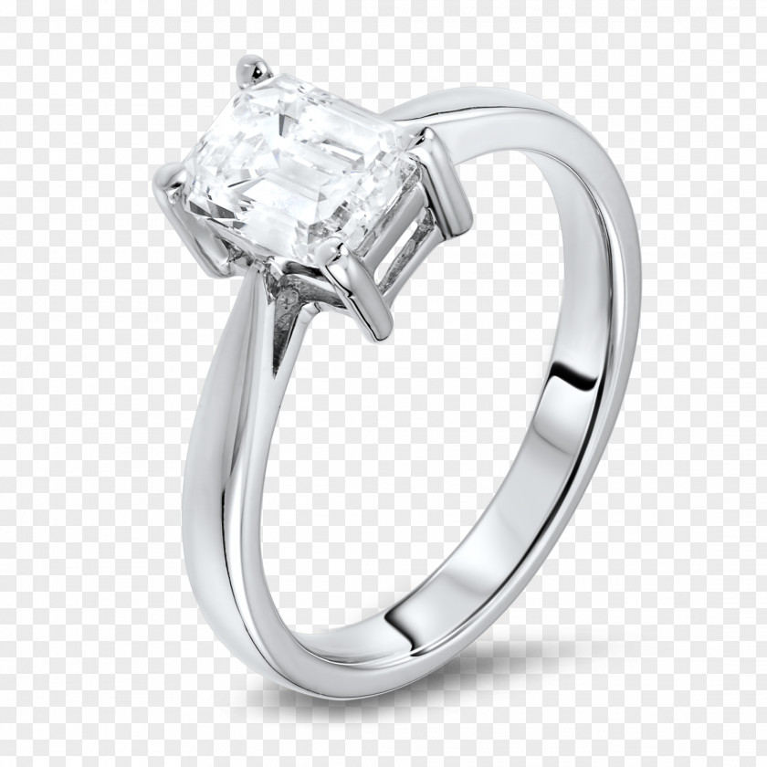Ring Engagement Jewellery Wedding Princess Cut PNG