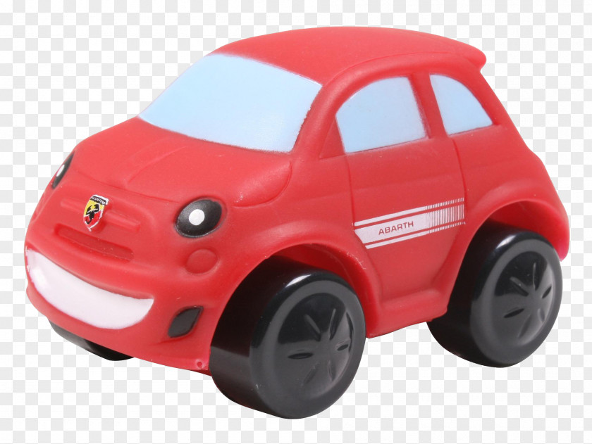 Toy Red Car Model Fiat 500 Door PNG
