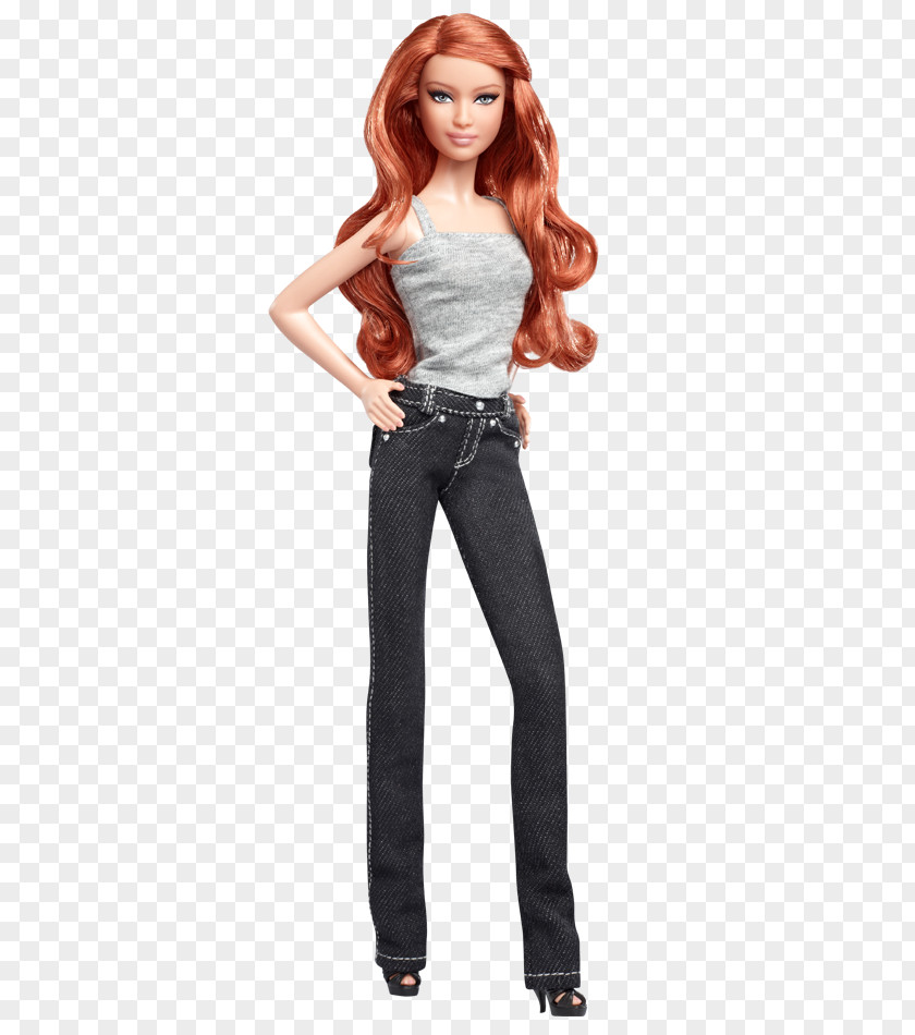 Blonde Redhead Ken Barbie Basics Doll Jeans PNG