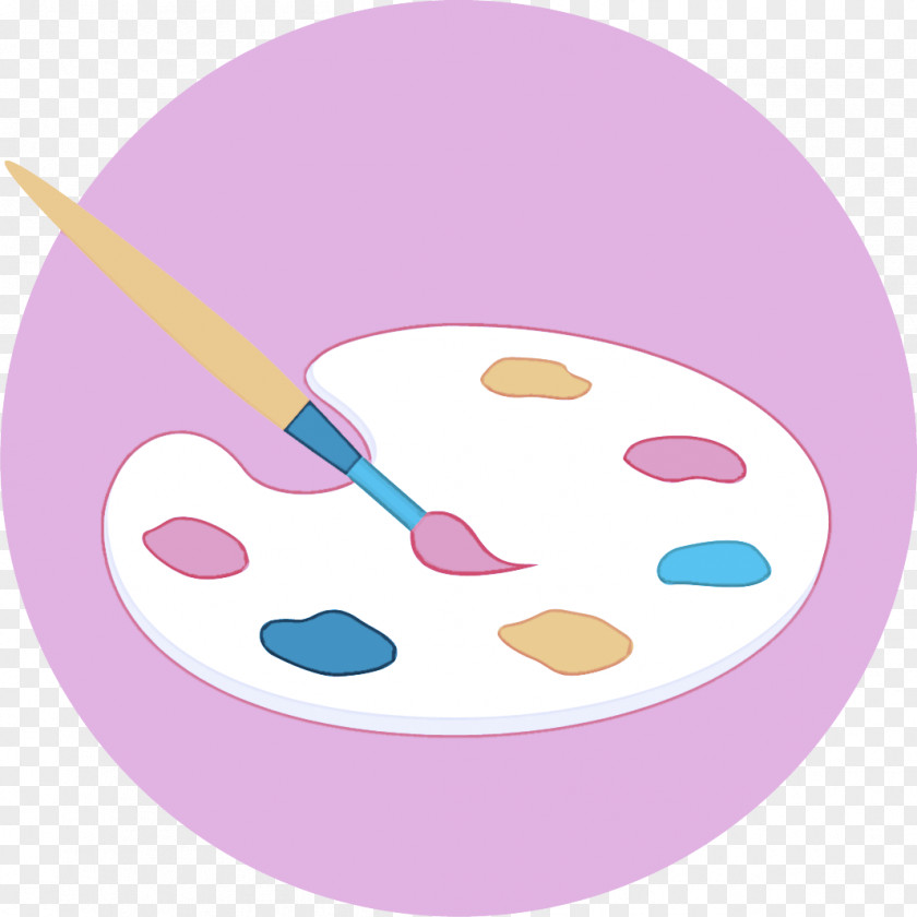 Pink Palette Painting Circle Food PNG