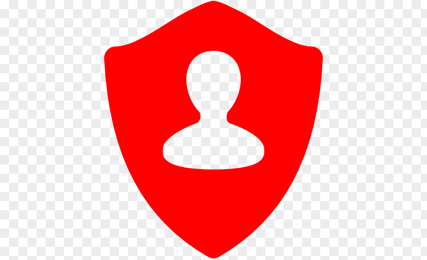 Shield User Download Icon Design PNG