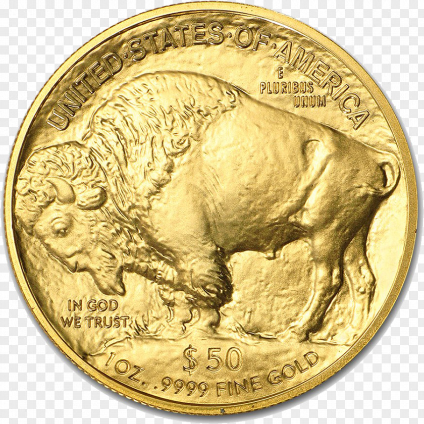 Gold Coins American Buffalo Eagle Bullion Coin As An Investment PNG