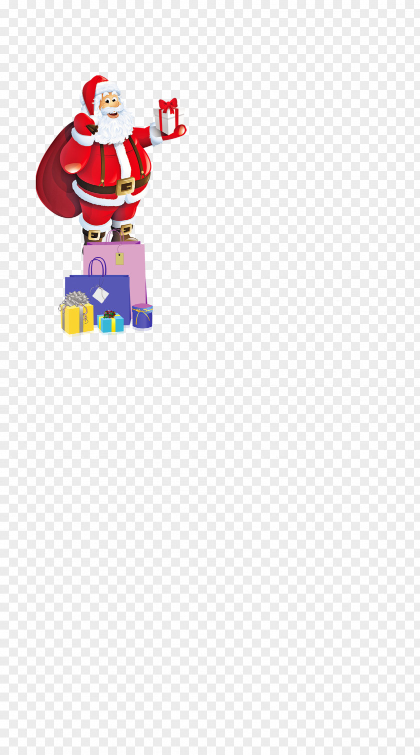 Santa Claus Gift Pattern Software PNG
