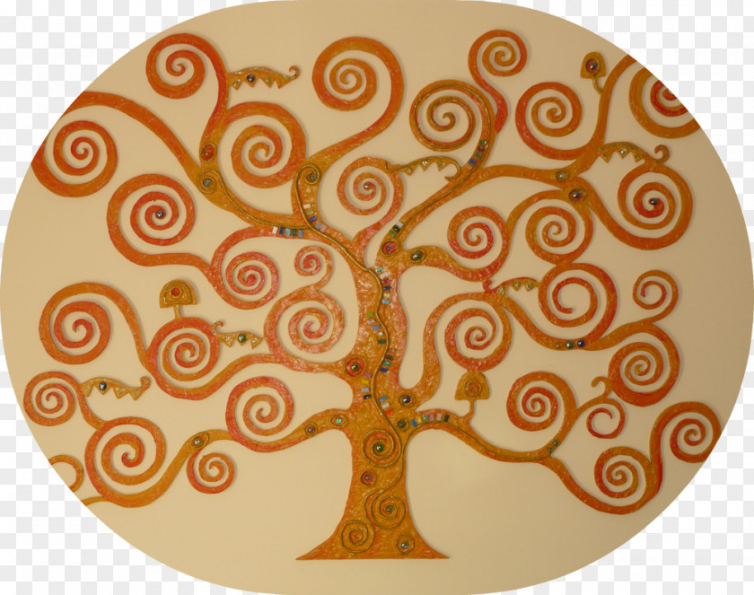 Tree Wall Decal The Of Life, Stoclet Frieze Sticker Mural PNG