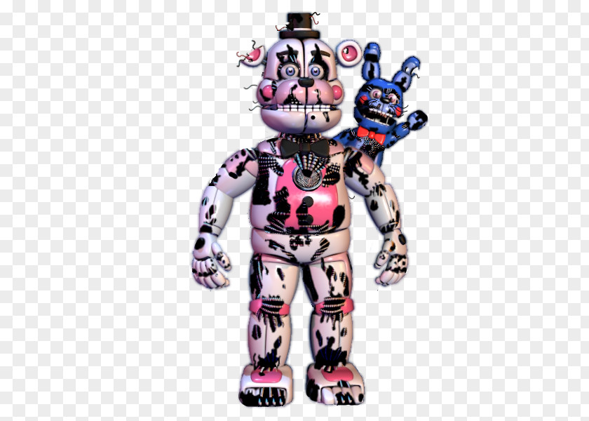 Funtime Freddy Five Nights At Freddy's Jump Scare Nightmare Robot Action & Toy Figures PNG
