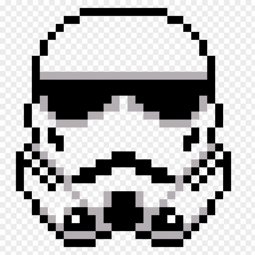Stormtrooper Pixel Art Vector Graphics Image PNG
