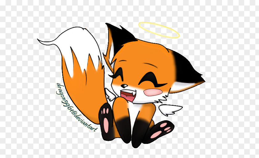 Bi Colored Drawing Fox Cuteness Line Art PNG