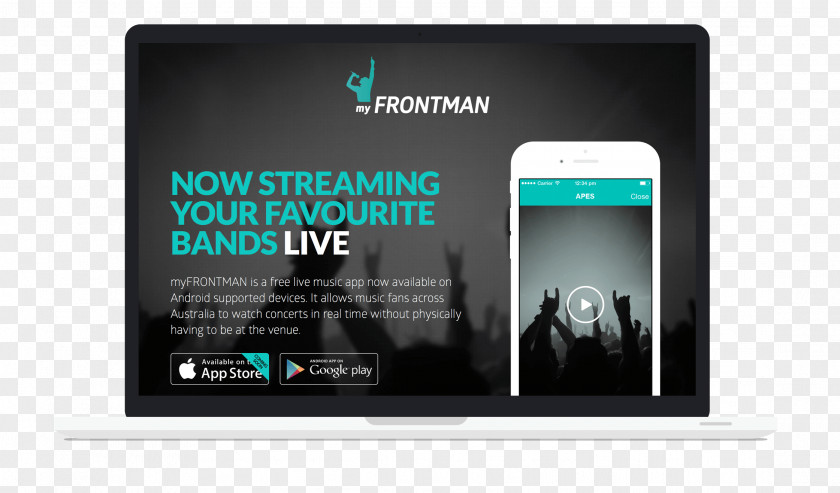 Live Streaming Responsive Web Design Media Mockup PNG