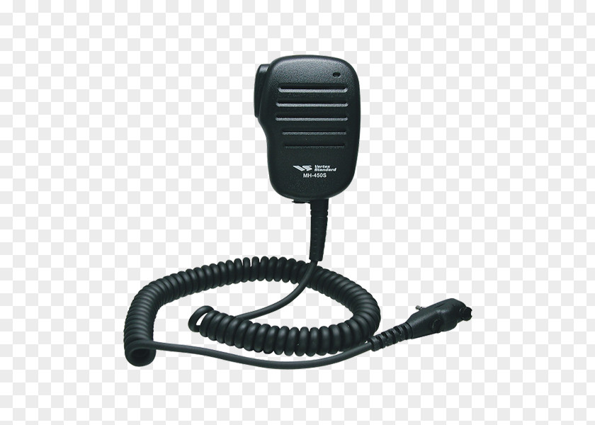 Microphone Vertex MH-450S Remote Speaker With Standard Single Pin Handheld Two-Way Radios PNG