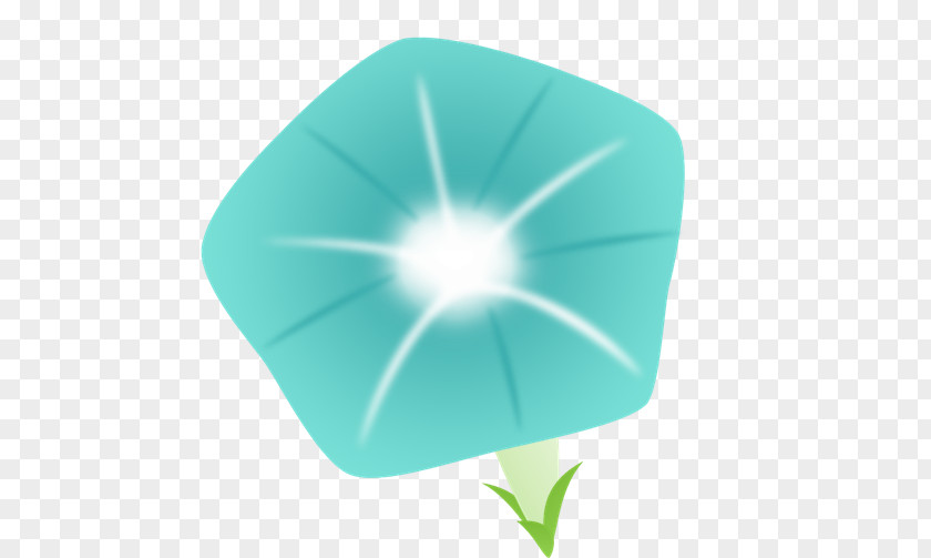 Product Design Leaf Line Turquoise PNG