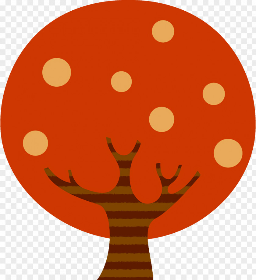 Smile Tree Orange PNG