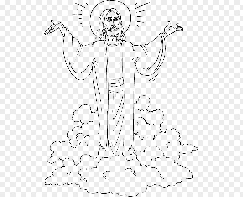 Christiano Hesus Drawing Risen Coloring Book Child PNG