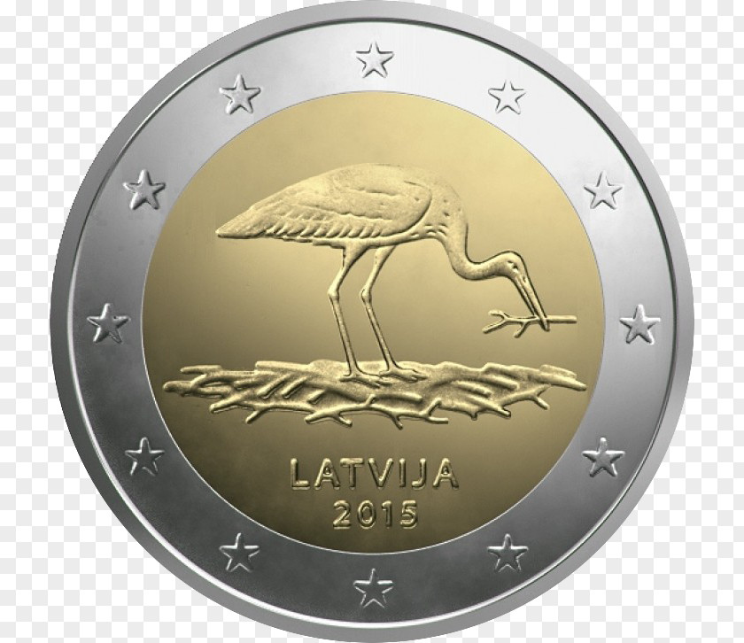 Coin Vidzeme 2 Euro Commemorative Coins PNG