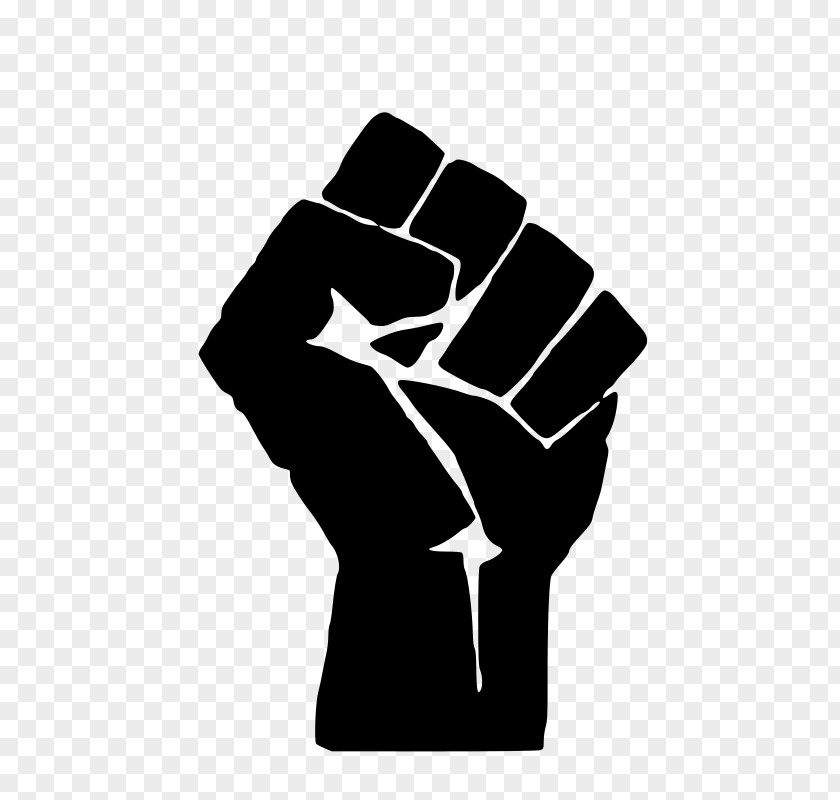 Fist And Hand Black Power Raised Panther Party African American PNG