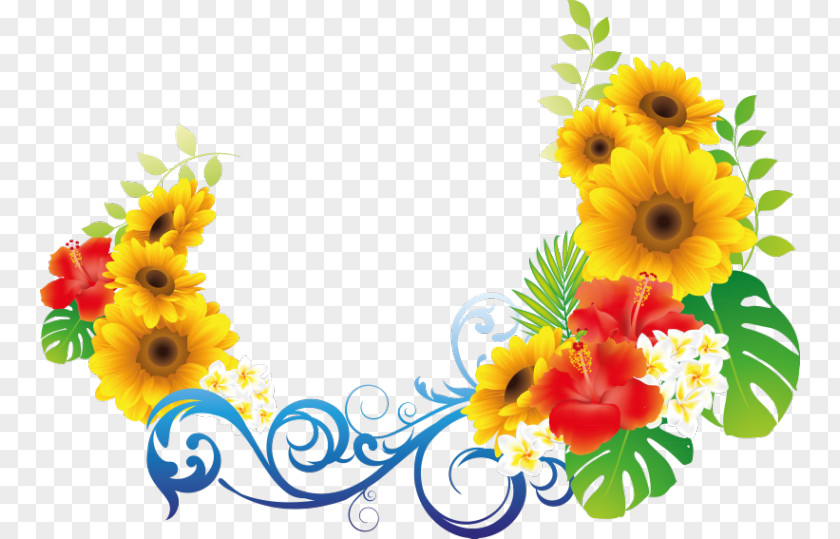 Flower Cut Flowers Floral Design Garland Paper PNG