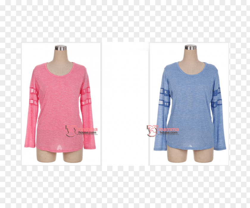 Line Pink Sleeve Shoulder Dress Blouse Outerwear PNG