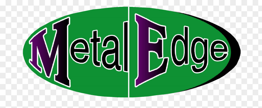 Metal Edge Logo Font Green Brand Product PNG