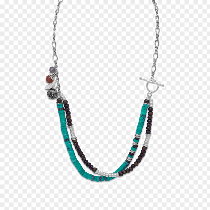 Necklace Beaded Necklaces Earring Turquoise PNG