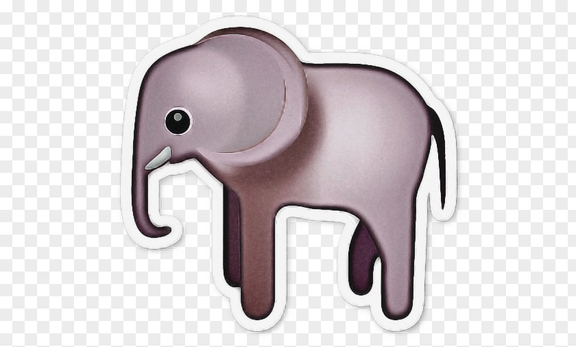 African Elephant Snout Heart Emoji Background PNG