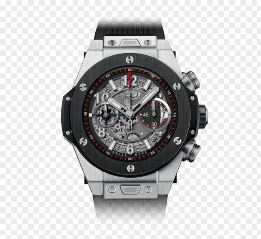 Free Buckle Material Hublot Automatic Watch Flyback Chronograph PNG