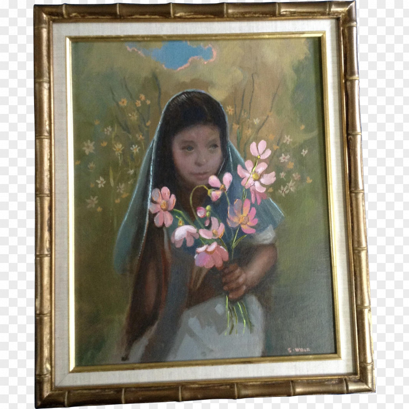Painting Picture Frames Modern Art Flower PNG