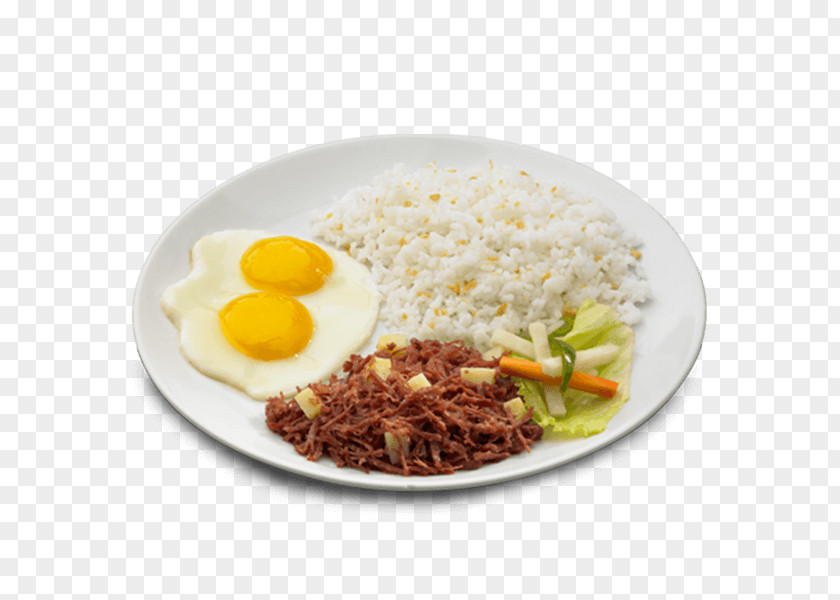 Breakfast Cooked Rice Fried Egg Tapa PNG