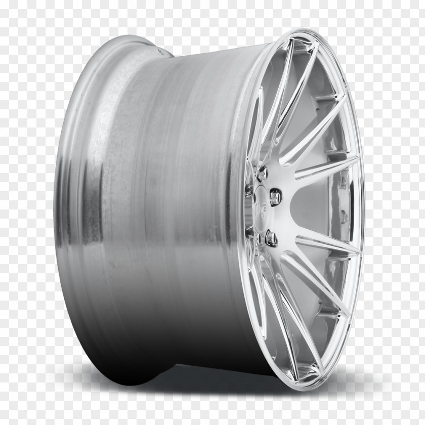 Brushed Alloy Wheel Spoke Tire Rim PNG