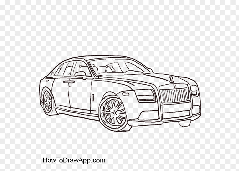 Car Rolls-Royce Motor Cars Drawing Image PNG