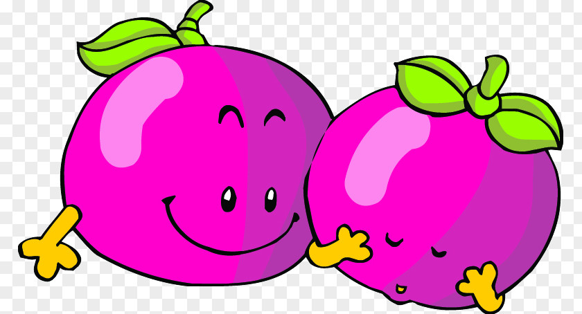 Cartoon Eggplant Fruit PNG